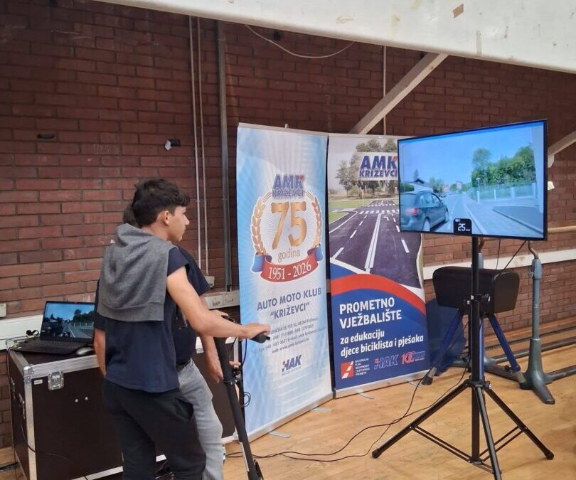 Simulator vožnje e-romobila